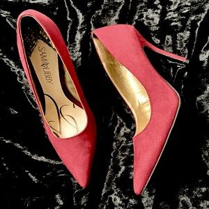 Sam & Libbby burgundy heels